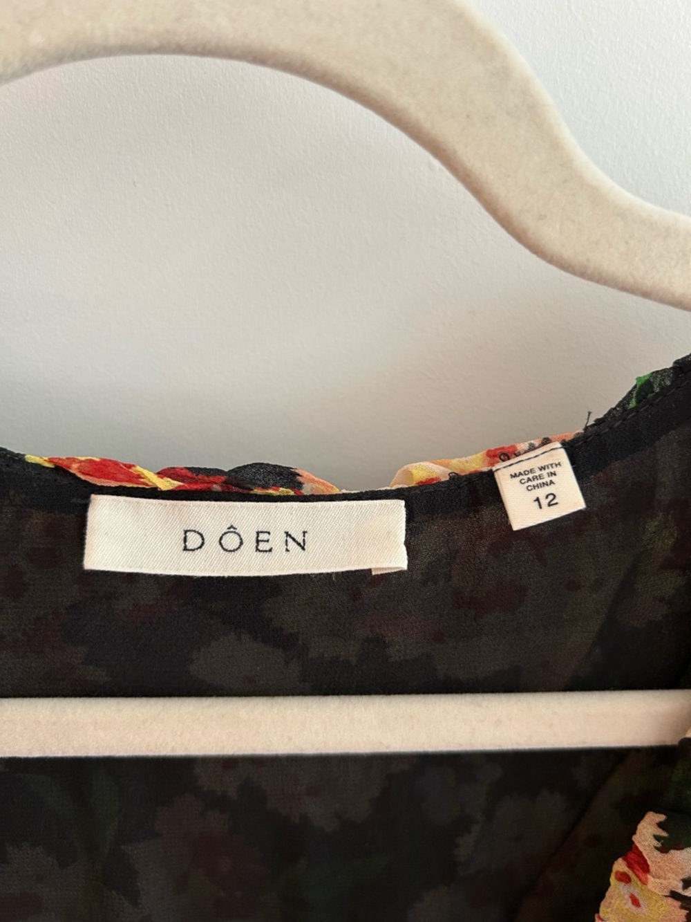 Doen Elisabeth Black Floral Maxi Dress - Picture 8 of 10